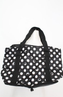 画像1: INGEBORG / 水玉エコバッグ  クロ×シロ O-25-08-20-007-LO-BG-OW-OS