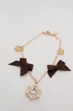 画像1: m petit by misako / バッグチャーム  ブラウン×ゴールド O-25-08-20-065-LO-ZA-OW-OS
