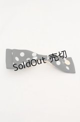 Maison de FLEUR / ドットサテンリボンバレッタ  クロ O-25-08-20-078-LO-AC-OW-OS