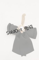 Maison de FLEUR / リボンバッグチャーム  クロ O-25-08-20-079-LO-ZA-OW-OS