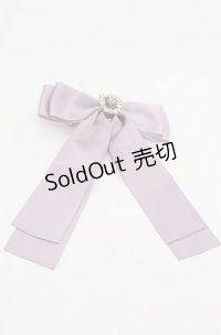 Maison de FLEUR / EC限定ビジューリボンサテンバレッタ  ラベンダー O-25-08-20-081-LO-AC-OW-OS