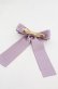 画像2: Maison de FLEUR / EC限定ビジューリボンサテンバレッタ  ラベンダー O-25-08-20-081-LO-AC-OW-OS (2)