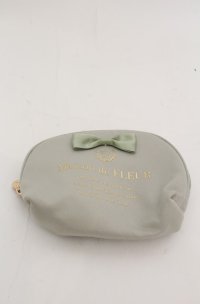 Maison de FLEUR / ラウンドティッシュケース  スモーキーグリーン O-25-08-20-083-LO-ZA-OW-OS