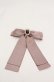 画像1: Maison de FLEUR / EC限定ビジューリボンサテンバレッタ  ピンクベージュ O-25-08-20-084-LO-AC-OW-OS (1)