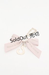 Maison de FLEUR / イニシャルバッグチャーム  ピンク　S O-25-08-20-085-LO-ZA-OW-OS