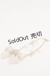 Maison de FLEUR / ビジューリボンパールバッグチャーム  アイボリー O-25-08-20-086-LO-ZA-OW-OS