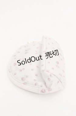 画像2: Maison de FLEUR / いちご柄ラウンドポーチ  ピンク O-25-08-20-088-LO-ZA-OW-ZT487-F005