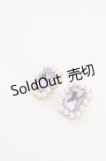 Maison de FLEUR / パールビジューイヤリング  ラベンダー×ゴールド O-25-08-20-089-LO-AC-OW-OS