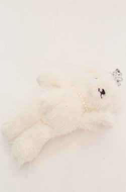 画像1: Maison de FLEUR / ブライドベアチャーム  シロ O-25-08-20-097-LO-ZA-OW-OS