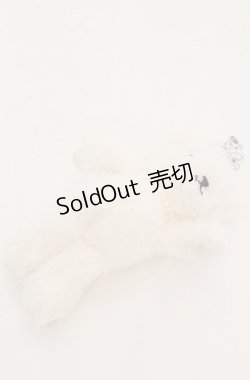 画像1: Maison de FLEUR / ブライドベアチャーム  シロ O-25-08-20-097-LO-ZA-OW-ZT487