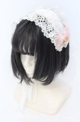 BABY,THE STARS SHINE BRIGHT / Salon de the Minette柄ヘッドドレス  ピンク系 O-25-08-20-1001-BA-AC-IG-OS