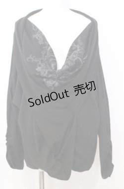 画像1: Ozz Croce / プリントドルマンカットソー  ブラック O-25-08-20-1032-OO-TO-IG-OS