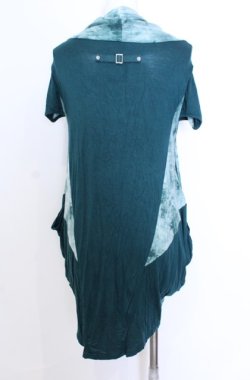 画像4: Ozz Croce / ムラ染め変形Tシャツ  グリーン O-25-08-20-1035-OO-TO-IG-OS