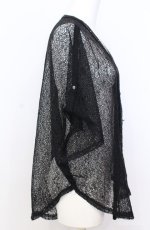 画像3: Ozz Croce / メッシュジップカーディガン  ブラック O-25-08-20-1037-OO-TO-IG-OS (3)