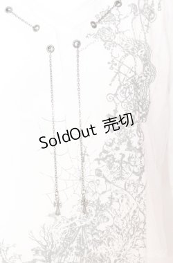 画像2: Ozz Croce / チェーン配色メッシュレイヤードTシャツ  ホワイト O-25-08-20-1038-OO-TO-IG-OS