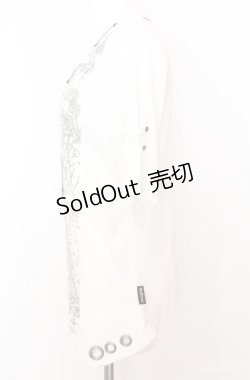 画像3: Ozz Croce / チェーン配色メッシュレイヤードTシャツ  ホワイト O-25-08-20-1038-OO-TO-IG-OS