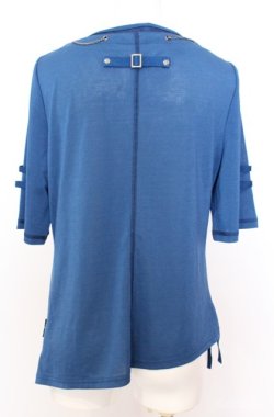 画像4: Ozz Croce / チェーン配色メッシュレイヤードTシャツ  ブルー O-25-08-20-1039-OO-TO-IG-OS