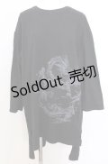 Ozz Croce / 龍プリントカットワンピース  ブラック O-25-08-20-1045-OO-OP-IG-OS