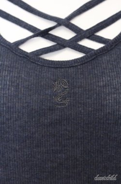 画像2: Ozz Croce / 龍刺繍クロスタンク  ニエビー O-25-08-20-1049-OO-TO-IG-OS