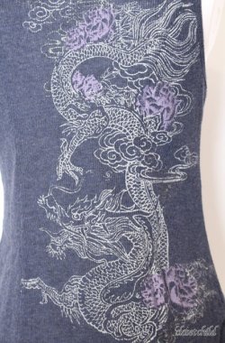 画像4: Ozz Croce / 龍刺繍クロスタンク  ニエビー O-25-08-20-1049-OO-TO-IG-OS