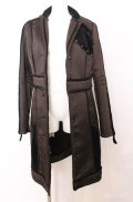 Ozz Croce / 裏ボアロングサテンコート  ブラウン O-25-08-20-1050-OO-CO-IG-OS