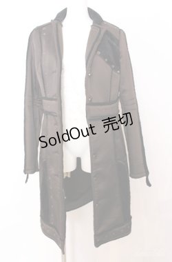 画像1: Ozz Croce / 裏ボアロングサテンコート  ブラウン O-25-08-20-1050-OO-CO-IG-OS