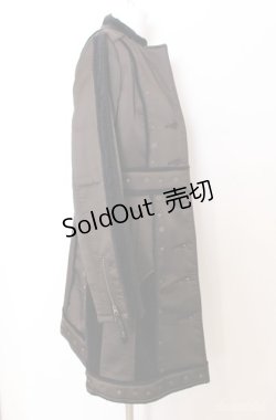 画像2: Ozz Croce / 裏ボアロングサテンコート  ブラウン O-25-08-20-1050-OO-CO-IG-OS