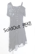 Ozz Croce / レースアップワンショルカットワンピース  ブラック O-25-08-20-1055-OO-OP-IG-OS