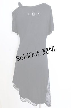 画像4: Ozz Croce / レースアップワンショルカットワンピース  ブラック O-25-08-20-1055-OO-OP-IG-OS