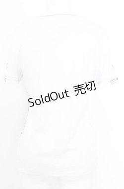 画像3: Ozz Croce / ストライプ切り替えTシャツ  ホワイト O-25-08-20-1056-OO-TO-IG-ZI