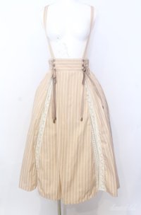 axes femme POETIQUE / レース切替サススカート  アイボリー O-25-08-20-1057-AX-SK-IG-OS