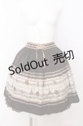 axes femme / メッセージptスカート M ブラウン O-25-08-20-1058-AX-SK-IG-OS