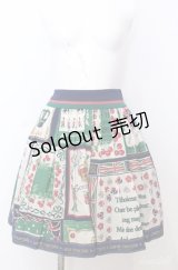 Jane Marple / Here's to the Queen 2Faceスカート M ネイビー×グリーン O-25-08-20-1060-JM-SK-IG-OS