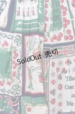 画像2: Jane Marple / Here's to the Queen 2Faceスカート M ネイビー×グリーン O-25-08-20-1060-JM-SK-IG-OS