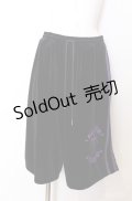 REFLEM / ベロア刺繍ハーフパンツ  ブラック×パープル O-25-08-20-1061-PU-PA-IG-OS