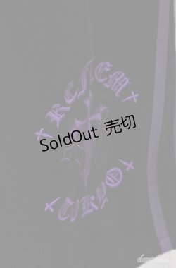 画像2: REFLEM / ベロア刺繍ハーフパンツ  ブラック×パープル O-25-08-20-1061-PU-PA-IG-OS