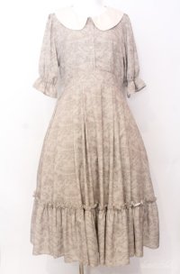 m petit by misako / NINA’Sコラボトワルドジュイワンピース L ベージュ O-25-08-20-1010-LO-OP-IG-OS