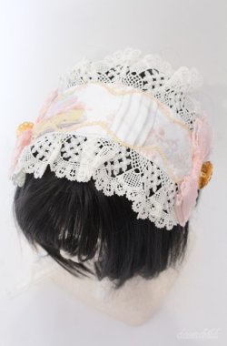 画像4: BABY,THE STARS SHINE BRIGHT / Salon de the Minette柄ヘッドドレス  ピンク系 O-25-08-20-1001-BA-AC-IG-OS