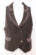axes femme / 3WAYミディワンピースのベスト M ブラウン O-25-08-20-1016-AX-TO-IG-OS