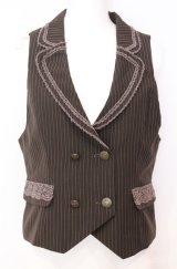axes femme / 3WAYミディワンピースのベスト M ブラウン O-25-08-20-1016-AX-TO-IG-OS