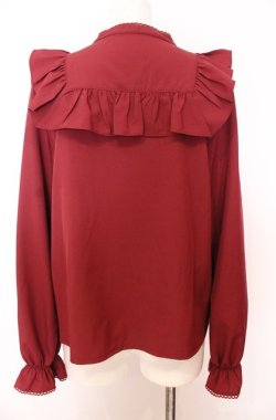 画像3: axes femme POETIQUE / ビッグリボンブラウス M ワイン O-25-08-20-1017-AX-BL-IG-OS