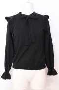 axes femme / ボウタイニットプルオーバー F クロ O-25-08-20-1019-AX-TO-OW-OS