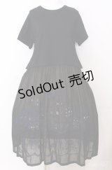 Jane Marple Dans Le Salon / Frozen in timeのDayドレス M クロ O-25-08-20-1024-JM-OP-IG-OS