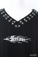 画像2: REFLEM / ピアスリング朔望半袖Tシャツ  ブラック O-25-08-20-1028-PU-TO-IG-OS (2)