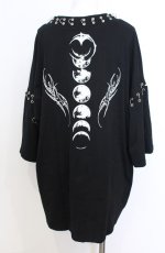 画像4: REFLEM / ピアスリング朔望半袖Tシャツ  ブラック O-25-08-20-1028-PU-TO-IG-ZT189 (4)