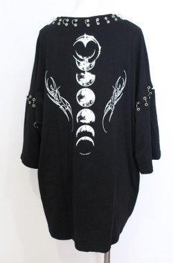 画像4: REFLEM / ピアスリング朔望半袖Tシャツ  ブラック O-25-08-20-1028-PU-TO-IG-OS