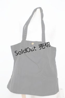 画像1: PINK HOUSE / ロゴ刺繍エコバッグ  クロ O-25-08-20-013-LO-BG-OW-ZT500