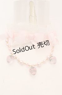 Angelic Pretty / いちごちゃんチョーカー  シロ×ピンク O-25-08-20-126-AP-ZA-OW-OS