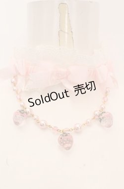画像1: Angelic Pretty / いちごちゃんチョーカー  シロ×ピンク O-25-08-20-126-AP-ZA-OW-OS