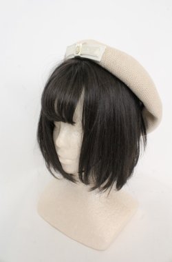 画像1: m petit by misako / NINA's AMカメオベレー 57.5ｃｍ ベージュ O-25-08-20-129-LO-AC-OW-OS